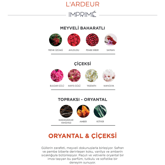 Imprime Unisex Lardeur EDP - Kadın ve Erkek Parfümü 100ml - 4
