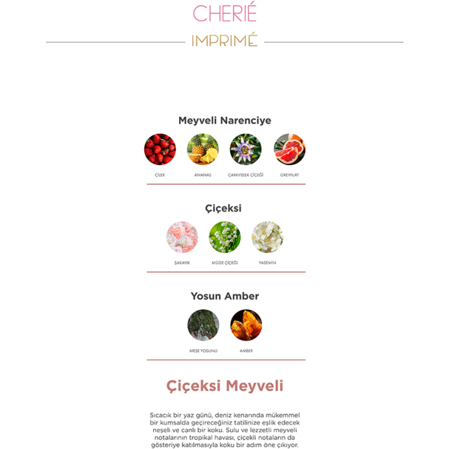 Imprime Women Cherie EDP - Kadın Parfüm 50ml - 4