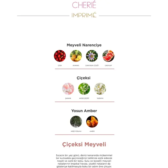 Imprime Women Cherie EDP - Kadın Parfüm 50ml - 4