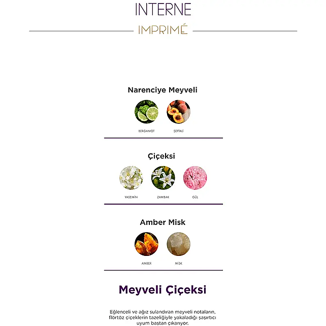 Imprime Women Intense EDP - Kadın Parfümü 50ml - 4