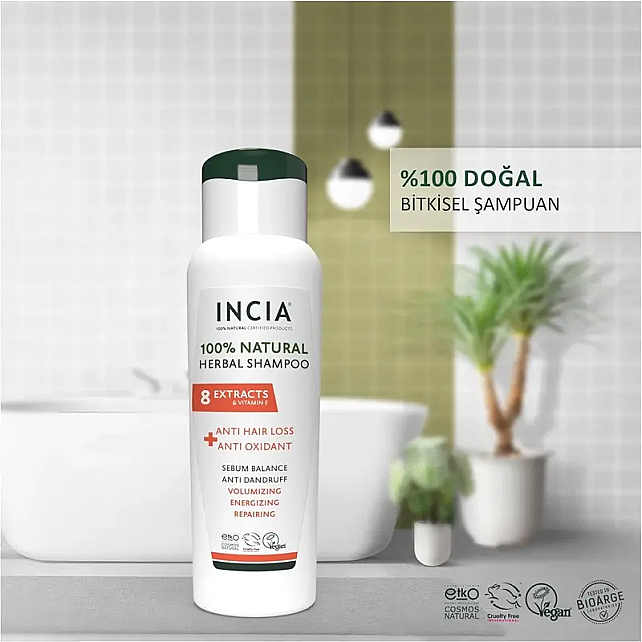 Incia Anti Hair Loss Anti Oxidant - Saç Dökülmesine Karşı Doğal Şampuan 275ml - 2
