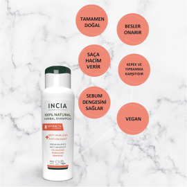 Incia Anti Hair Loss Anti Oxidant - Saç Dökülmesine Karşı Doğal Şampuan 275ml - 3