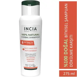 Incia Anti Hair Loss Anti Oxidant - Saç Dökülmesine Karşı Doğal Şampuan 275ml - 5