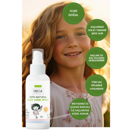 Incia Baby Care Natural Easy Comb - Kolay Saç Tarama Spreyi 100ml - 3