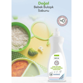Incia Baby Dishwashing Liquid Soap - Doğal Bebek Bulaşık Sabunu 500ml - 2