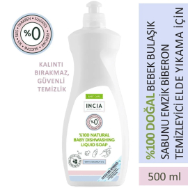 Incia Baby Dishwashing Liquid Soap - Doğal Bebek Bulaşık Sabunu 500ml - 5