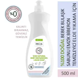 Incia Baby Dishwashing Liquid Soap - Doğal Bebek Bulaşık Sabunu 500ml - 5