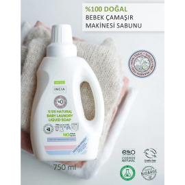 Incia Baby Laundry Liquid Soap - Bebek Çamaşır Sabunu 750ml - 4