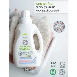 Incia Baby Laundry Liquid Soap - Bebek Çamaşır Sabunu 750ml - 4