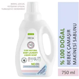 Incia Baby Laundry Liquid Soap - Bebek Çamaşır Sabunu 750ml - 5