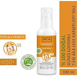 Incia For Family Sunscreen Lotion SPF 50+ Tüm Aile Güneş Koruyucu Losyon 100ml - 4