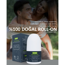 Incia For Men Natural - Doğal Roll-On Deodorant 50ml - 2