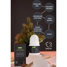 Incia For Men Natural - Doğal Roll-On Deodorant 50ml - 3