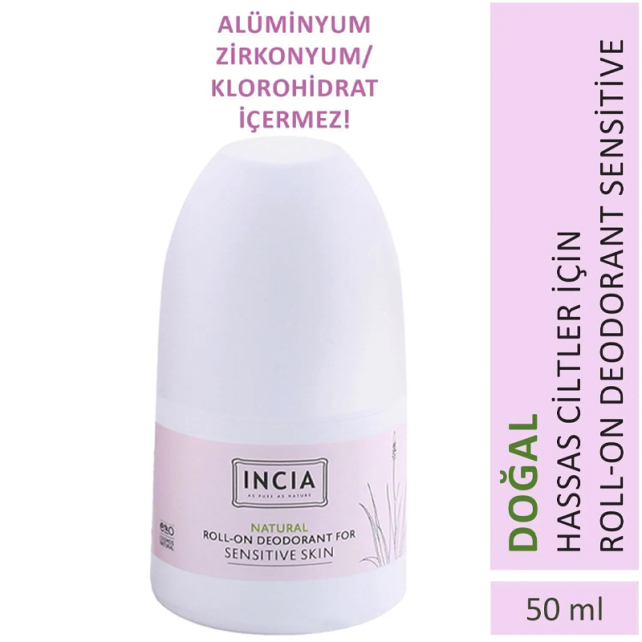 Incia For Sensitive Skin Natural - Hassas Cilt Doğal Roll-On Deodorant 50ml - 4