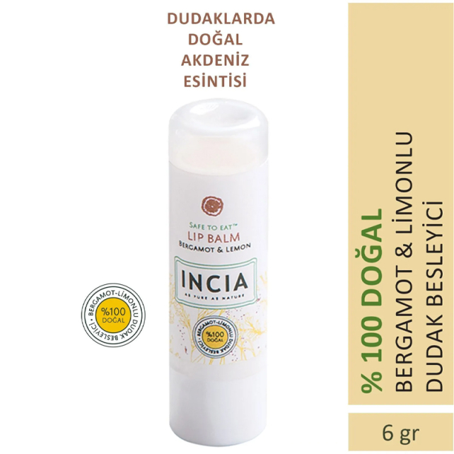 Incia Kids Lip Balm Cheerful Lemon - Limonlu Besleyici Dudak Kremi 6g - 5