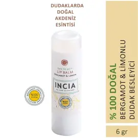 Incia Kids Lip Balm Cheerful Lemon - Limonlu Besleyici Dudak Kremi 6gr - 5