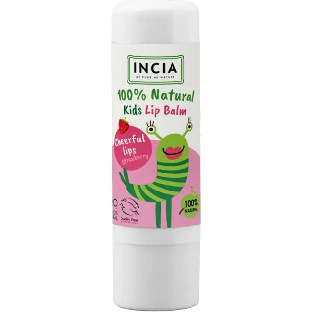 Incia Kids Lip Balm Strawberry - Çilekli Doğal Dudak Besleyici 6gr - 1