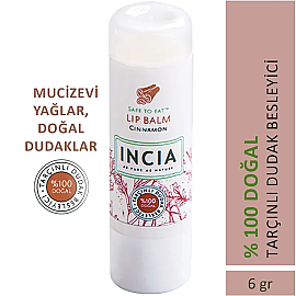 Incia Lip Balm Cinnamon - Tarçınlı Besleyici Dudak Kremi 6gr - 5