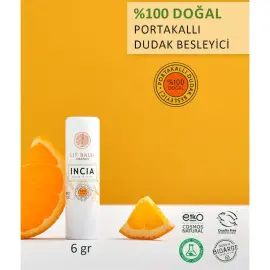 Incia Lip Balm Orange - Portakallı Besleyici Dudak Kremi 6gr - 2