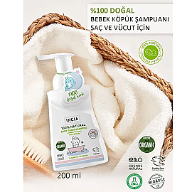 Incia Natural Baby Foam Shampoo - Bebek Köpük Şampuan 200ml - 2