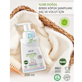 Incia Natural Baby Foam Shampoo - Bebek Köpük Şampuan 200ml - 2