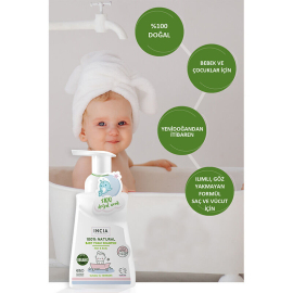 Incia Natural Baby Foam Shampoo - Bebek Köpük Şampuan 200ml - 3