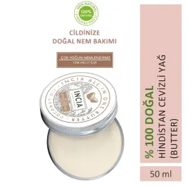 Incia Natural Coconut Oil Butter - Doğal Hindistan Cevizi Yağlı Nemlendirici 50ml - 4