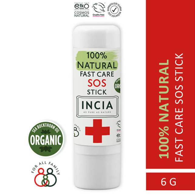 Incia Natural Fast Care Sos - Anlık Yatıştırıcı Etkili Stick 6g - 5