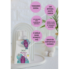 Incia Natural Foam Soap - Çocuklar İçin Doğal Köpük Sabun 200ml - 3