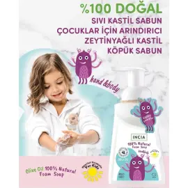 Incia Natural Foam Soap - Çocuklar İçin Doğal Köpük Sabun 200ml - 2