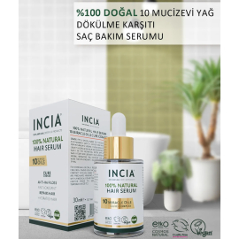 Incia Natural Hair Serum 10 Miracle Oils - Mucizevi Yağ Saç Bakım Serumu 30ml - 2