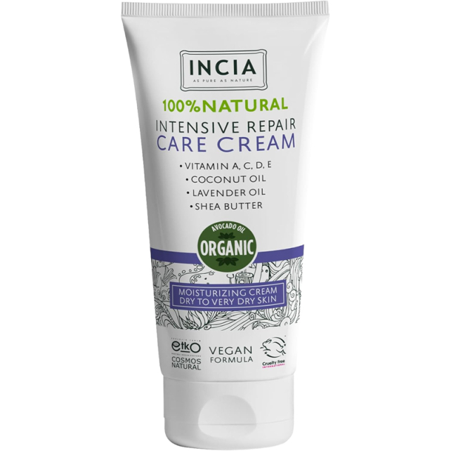 Incia Natural Intensive Repair Care Cream - Yoğun Nemlendirici Bakım Kremi 50ml - 1