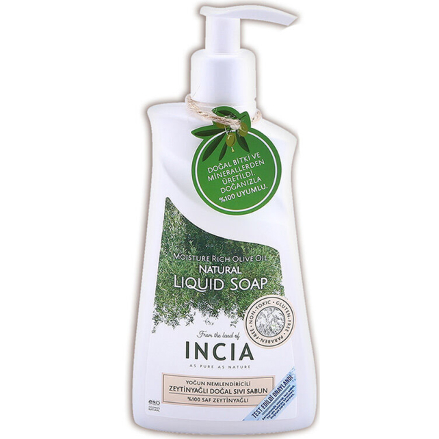 Incia Natural Liquid Soap Riche - Yoğun Nemlendiricili Zeytinyağlı Sıvı Sabun 250ml - 1