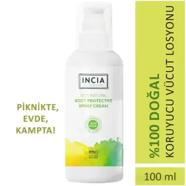 Incia Natural Protective Body Lotion - Doğal Koruyucu Vücut Losyonu 100ml - 5