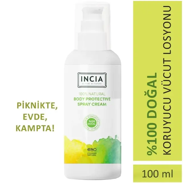 Incia Natural Protective Body Lotion - Doğal Koruyucu Vücut Losyonu 100ml - 5
