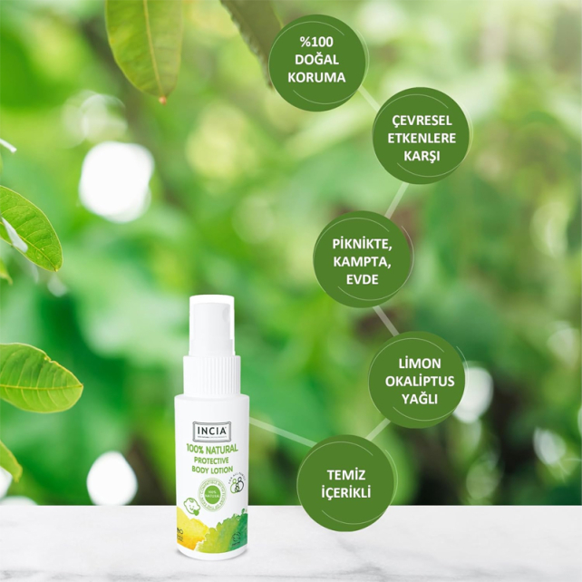 Incia Natural Protective Body Lotion - Doğal Koruyucu Vücut Losyonu 50ml - 4