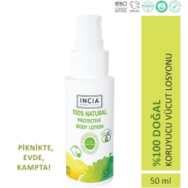 Incia Natural Protective Body Lotion - Doğal Koruyucu Vücut Losyonu 50ml - 5