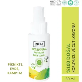 Incia Natural Protective Body Lotion - Doğal Koruyucu Vücut Losyonu 50ml - 5