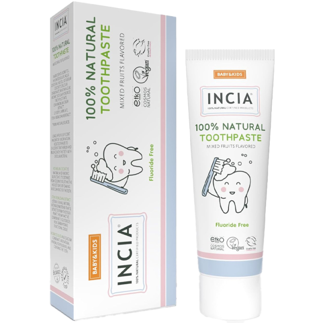 Incia Natural Toothpaste - Karışık Meyve Aromalı Bebek Diş Macunu 50ml - 1