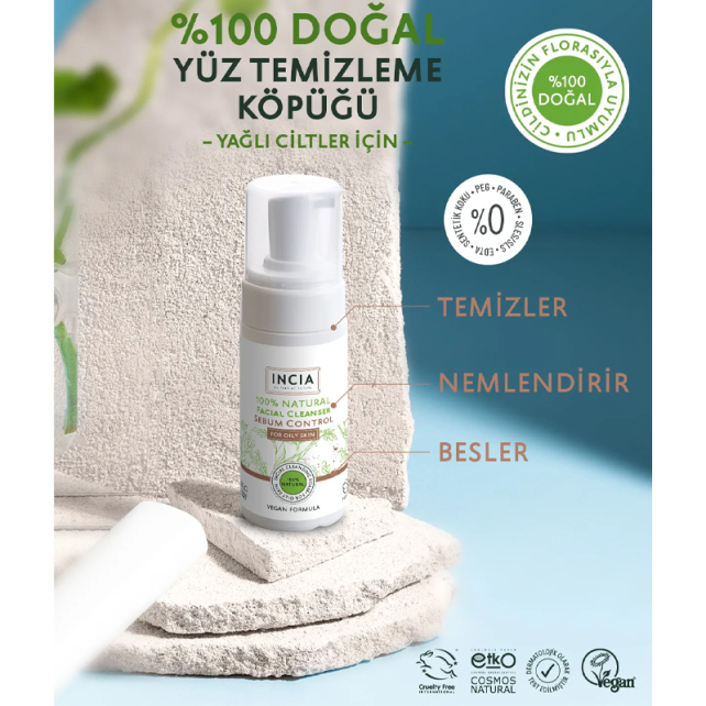 Incia Sebium Control Foaming Facial Cleanser - Yüz Temizleme Köpüğü 125ml - 4