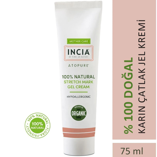 Incia Stretch Mark Gel Cream - Çatlak Karşıtı Doğal Jel Krem 75ml - 3