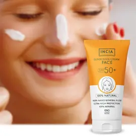 Incia Sunscreen Face Cream SPF 50+ Doğal Güneş Kremi 50ml - 2