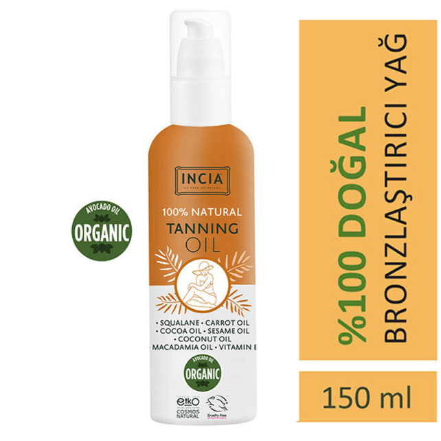 Incia Tanning Oil - Bronzlaştırıcı Doğal Yağ 150ml - 5