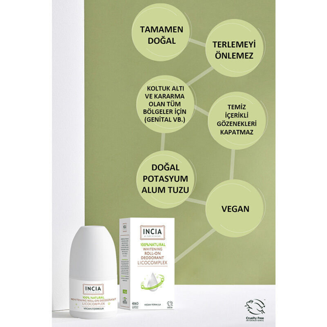 Incia Whitening Roll-On Deodorant 50ml - 3
