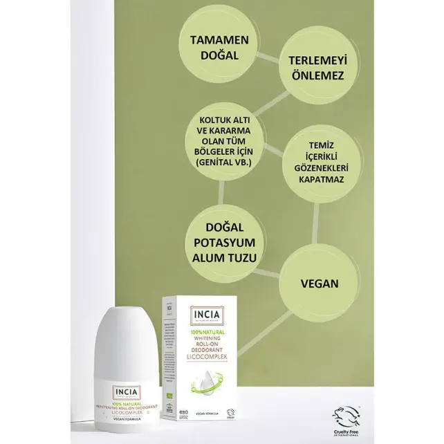 Incia Whitening Roll-On Deodorant 50ml - 3