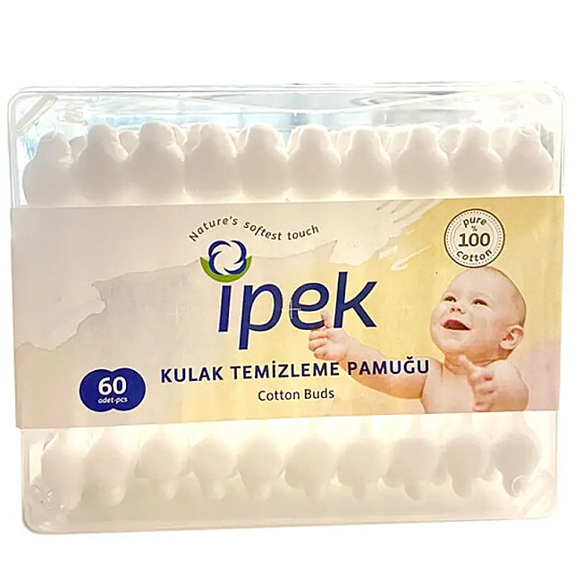 İpek Bebek Kulak Temizleme Pamuğu 60 Adet