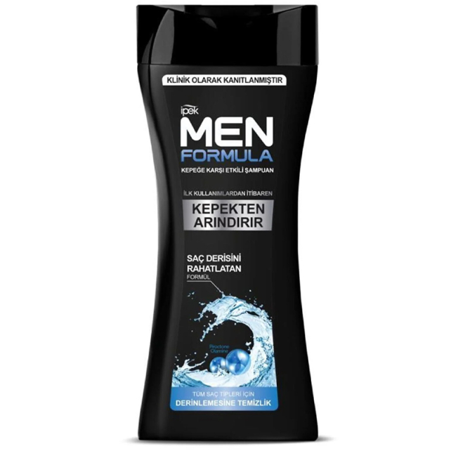 İpek Men Formula Kepek Karşıtı Şampuan - Tüm Saç Tipleri için Derinlemesine Temizlik 480ml - 1