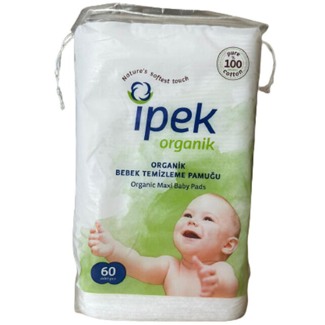 İpek Organik Hidrofil Maxi Bebek Pedi 60 Adet - 1