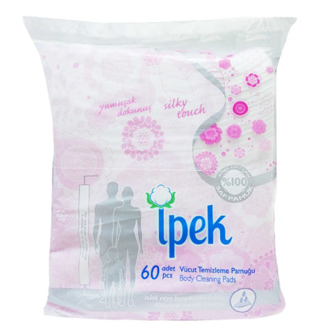 İpek Vücut Temizleme Pamuğu 60 Adet İpek Vücut Temizleme Pamuğu 60 Adet