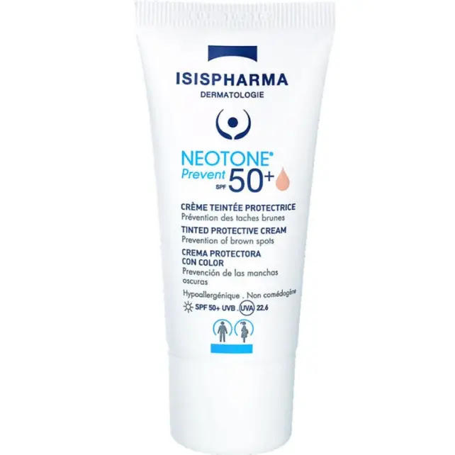 Isis Pharma Neotone Prevent SPF 50+ Tinted Cream - Renkli Güneş Kremi Açık 30ml - 1